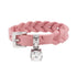 Bracelet Intreccio Nappa Leather Pink with Crystal