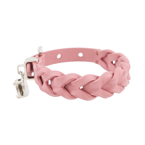 Bracelet Intreccio Nappa Leather Pink with Crystal