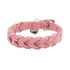 Bracelet Intreccio Nappa Leather Pink with Crystal