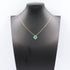 Vintage Alhambra Pendant Necklace 18K Yellow Gold and Malachite