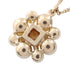 CC Logo Flower Pendant Necklace Metal