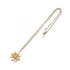 CC Logo Flower Pendant Necklace Metal