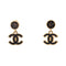 CC Logo Earrings Metal Gold-Tone Metal