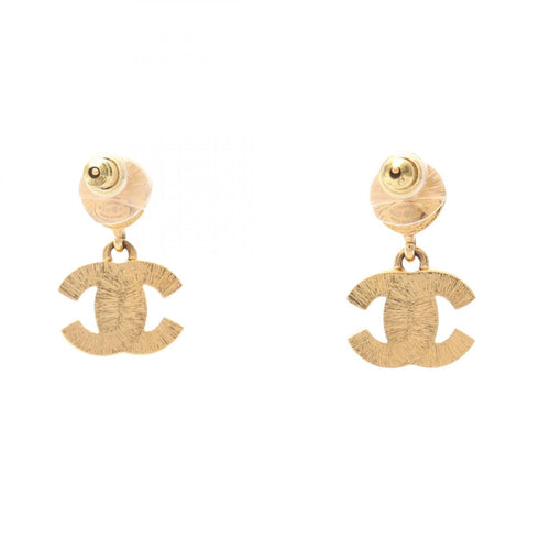 CC Logo Earrings Metal Gold-Tone Metal