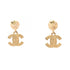 CC Logo Earrings Metal Gold-Tone Metal