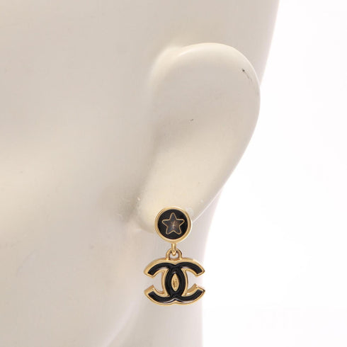 CC Logo Earrings Metal Gold-Tone Metal