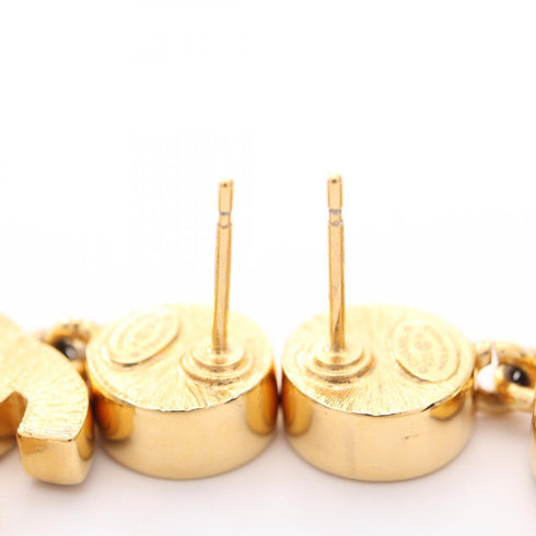 CC Logo Earrings Metal Gold-Tone Metal