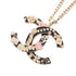 CC Logo Pendant Necklace Metal