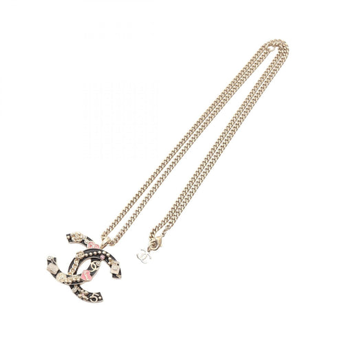 CC Logo Pendant Necklace Metal