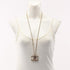 CC Logo Pendant Necklace Metal