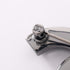 CC Logo Brooch Silver-Tone Metal