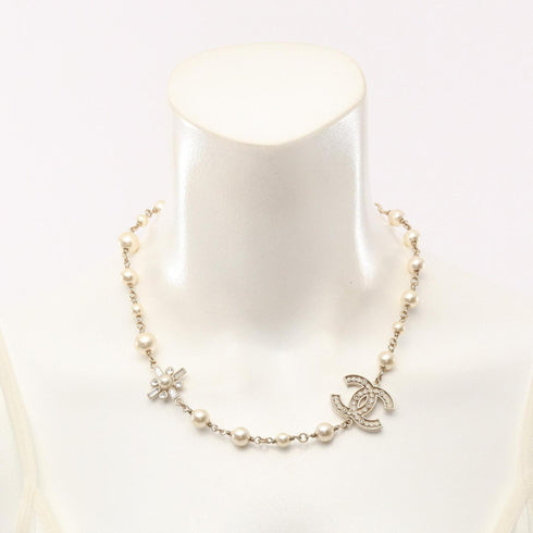 CC Logo Pendant Necklace Metal