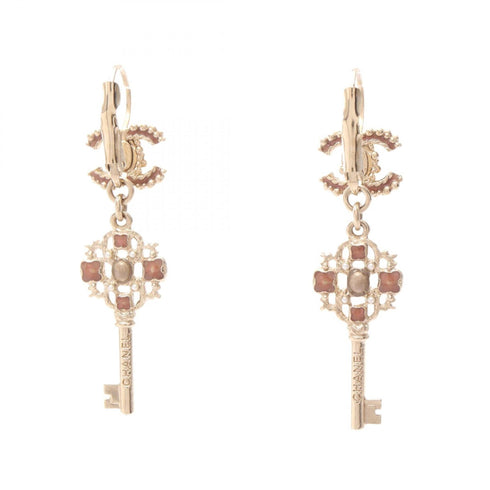 CC Logo Key Earrings Metal