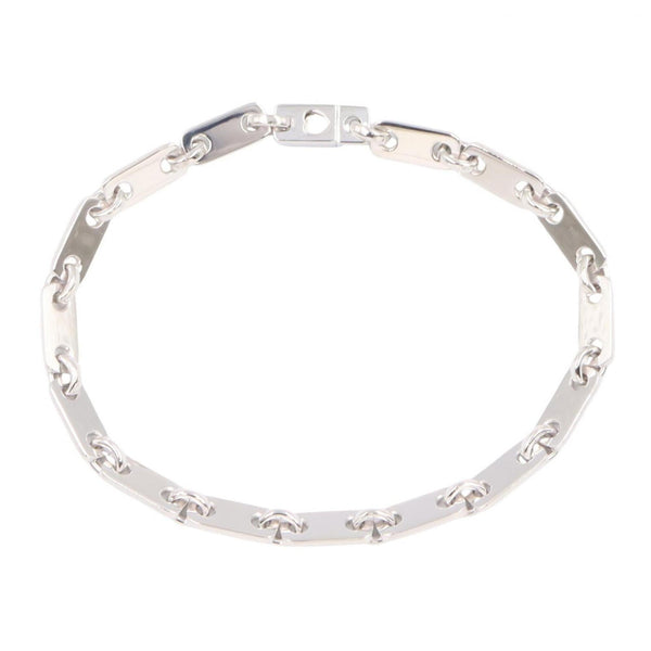Fidelity Heart Key Bracelet 18K White Gold