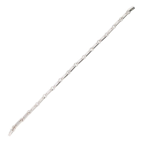 Fidelity Heart Key Bracelet 18K White Gold