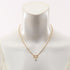 Pendant Necklace Gold Plated with Faux Pearl