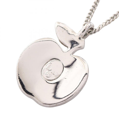 Pendant Necklace Metal Pink Silver