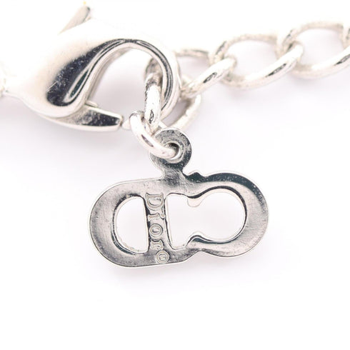 Pendant Necklace Metal Pink Silver