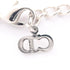 Pendant Necklace Metal Pink Silver