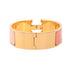 Clic Clac Bracelet Enamel and Gold Pink