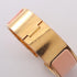 Clic Clac Bracelet Enamel and Gold Pink