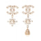 CC Logo Earrings Metal
