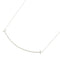 T Smile Pendant Necklace 18K White Gold