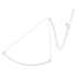 T Smile Pendant Necklace 18K White Gold