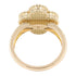 Vintage Alhambra Ring 18K Yellow Gold and Carnelian