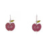 Earrings Logo Silver-Tone Metal