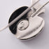 Earrings Logo Silver-Tone Metal