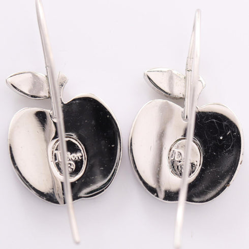 Earrings Logo Silver-Tone Metal