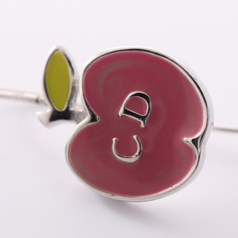 Earrings Logo Silver-Tone Metal