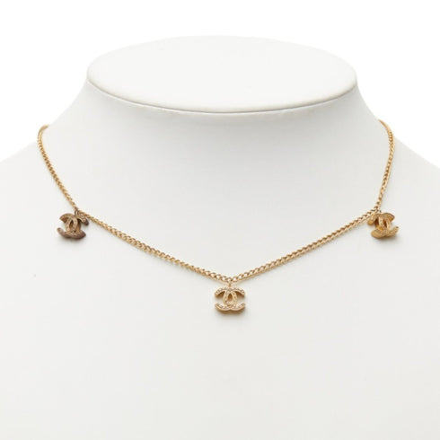 CC Logo Chain Pendant Necklace Metal