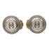 CC Logo Round Clip-On Earrings Silver-Tone Metal Silver-Tone Metal