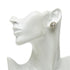 CC Logo Round Clip-On Earrings Silver-Tone Metal Silver-Tone Metal