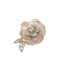 CC Logo Brooch Silver-Tone Metal