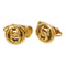 CC Logo Round Clip-On Earrings Metal Gold-Tone Metal