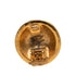 CC Logo Round Clip-On Earrings Metal Gold-Tone Metal