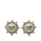 CC Logo Clip-On Earrings Silver-Tone Metal Silver-Tone Metal