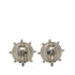 CC Logo Clip-On Earrings Silver-Tone Metal Silver-Tone Metal