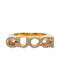 Band Ring Gold and Rhinestone