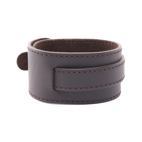 Monogram Glacé Bracelet Leather Brown Coffee