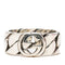 Interlocking G Chain Ring Sterling Silver