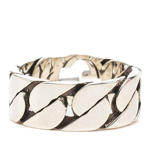 Interlocking G Chain Ring Sterling Silver