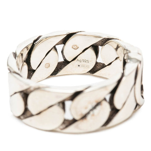 Interlocking G Chain Ring Sterling Silver