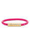 Bracelet Leather Pink and Gold