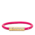 Bracelet Leather Pink and Gold