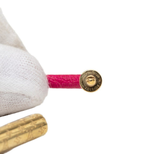 Bracelet Leather Pink and Gold