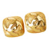 CC Logo Clip-On Earrings Metal Gold-Tone Metal